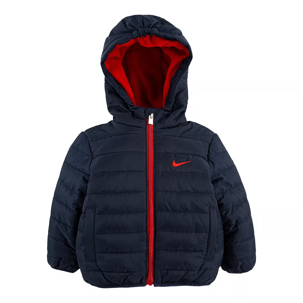 Baby Boy Nike Hooded Puffer Heavyweight Jacket 4 Baby Boy Nike Hooded Puffer Heavyweight Jacket - Image 2