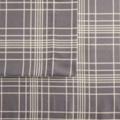 Cuddl Duds® Microfiber Sheet Set with Pillowcases -Cheap Baby Gear Shop 5035429 Gray Plaid