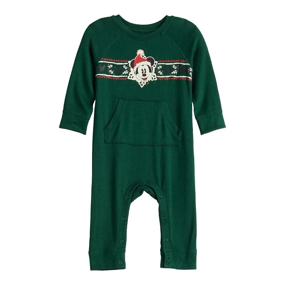 Disney's Mickey Mouse Baby Raglan Jumpsuit by Jumping Beans® 3 Disney's Mickey Mouse Baby Raglan Jumpsuit by Jumping Beans®