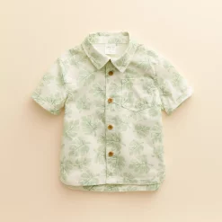 Baby & Toddler Little Co. by Lauren Conrad Button-Front Shirt 11 Baby & Toddler Little Co. by Lauren Conrad Button-Front Shirt -Cheap Baby Gear Shop 5497569 Green Leaves