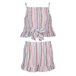Girls 7-16 Bonnie Jean Shirred Bodice Top & Shorts Set