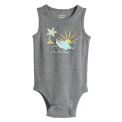 Baby Jumping Beans® Sleeveless Romper 10 Baby Jumping Beans® Sleeveless Romper -Cheap Baby Gear Shop 5543392 Gray Shark