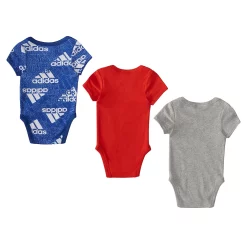 Baby Boy adidas 3-Pack Badge of Sport Rompers -Cheap Baby Gear Shop 5569314 ALT