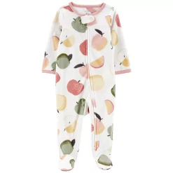 Baby Girl Carter's Fruit Zip Fleece Sleep & Play