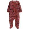 Baby Girl Carter's Fleece Leopard Print Snap-Up Sleep & Play -Cheap Baby Gear Shop 5572736