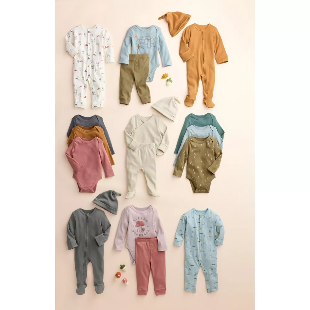 Baby Little Co. by Lauren Conrad 3-Pack Long-Sleeve Organic Cotton Bodysuits 7 Baby Little Co. by Lauren Conrad 3-Pack Long-Sleeve Organic Cotton Bodysuits - Image 5