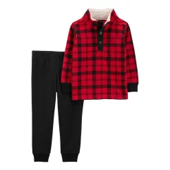 Baby Boy Carter's Buffalo Fleece Pullover Top & Jogger Pants Set