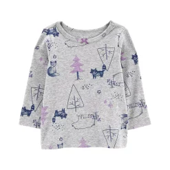 Baby Girl Carter's Woodland Tee, Corduroy Jumper, & Tights Set -Cheap Baby Gear Shop 5575918 ALT2