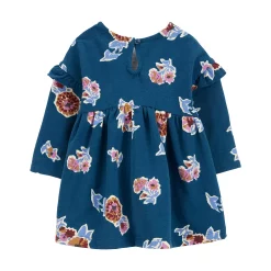 Baby Girl Carter's Floral Fleece Dress -Cheap Baby Gear Shop 5577393 ALT