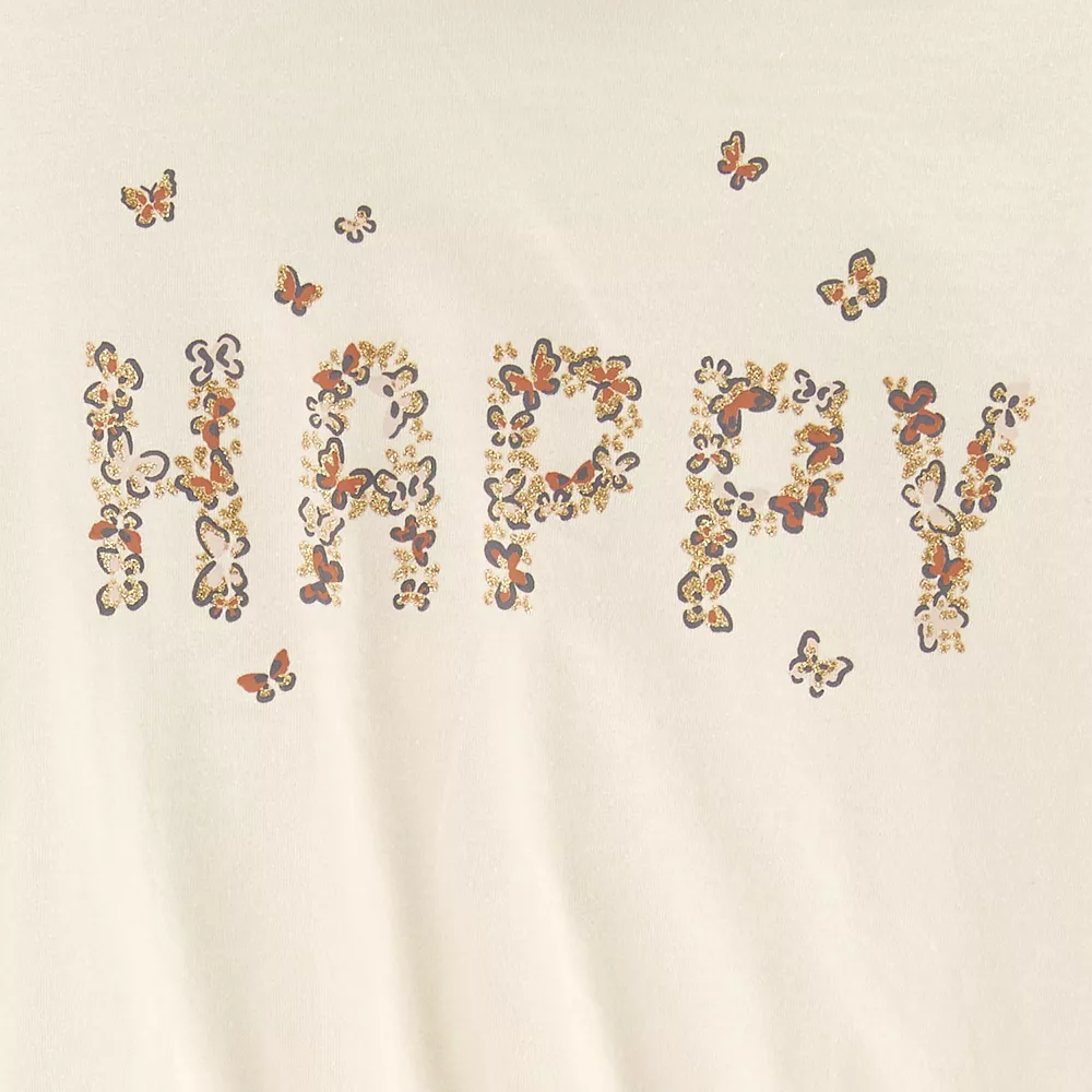 Baby Girls Carter's Happy Tee & Leggings Set 4 Baby Girls Carter's Happy Tee & Leggings Set - Image 2