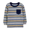Baby Boys Carter's Striped Pocket Tee