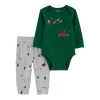 Baby Girl Carter's 2-Piece Christmas Bodysuit & Pant Set 2 Baby Girl Carter's 2-Piece Christmas Bodysuit & Pant Set -Cheap Baby Gear Shop 5579768