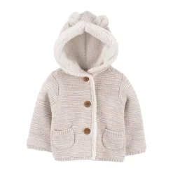 Baby Carter's Sherpa-Lined Cardigan -Cheap Baby Gear Shop 5589221 Gray