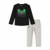 Baby Boys Under Armour Fade Logo Tee And Fleece Joggers Set -Cheap Baby Gear Shop 5592515