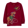 Baby Boy Carter's Christmas Dinosaur Jersey Long-Sleeve Tee -Cheap Baby Gear Shop 5595083