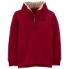 Baby Boy Carter's Quarter Zip Fleece Pullover -Cheap Baby Gear Shop 5595181 Red