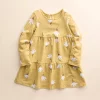 Baby & Toddler Girl Little Co. by Lauren Conrad Organic Long-Sleeve Tiered Dress -Cheap Baby Gear Shop 5611835 Yellow Brush Floral