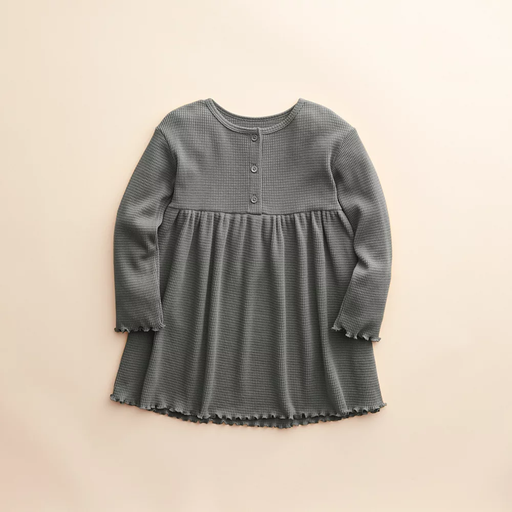Baby & Toddler Girl Little Co. by Lauren Conrad Long-Sleeve Henley Dress 5 Baby & Toddler Girl Little Co. by Lauren Conrad Long-Sleeve Henley Dress - Image 3