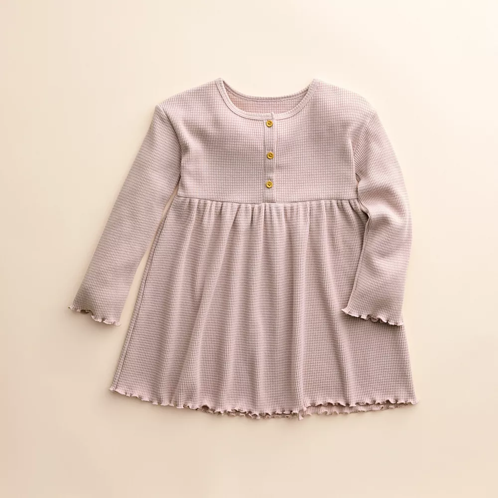 Baby & Toddler Girl Little Co. by Lauren Conrad Long-Sleeve Henley Dress 4 Baby & Toddler Girl Little Co. by Lauren Conrad Long-Sleeve Henley Dress - Image 2