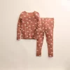 Baby & Toddler Little Co. by Lauren Conrad Organic 2-Piece Pajama Set -Cheap Baby Gear Shop 5612360 Rust Rainbows