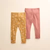 Baby & Toddler Little Co. by Lauren Conrad 2-Pack Leggings -Cheap Baby Gear Shop 5613066 Caramel Flower Red