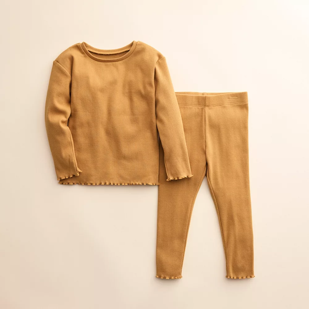 Baby & Toddler Little Co. by Lauren Conrad Lettuce-Edge Top & Pants Set 3 Baby & Toddler Little Co. by Lauren Conrad Lettuce-Edge Top & Pants Set