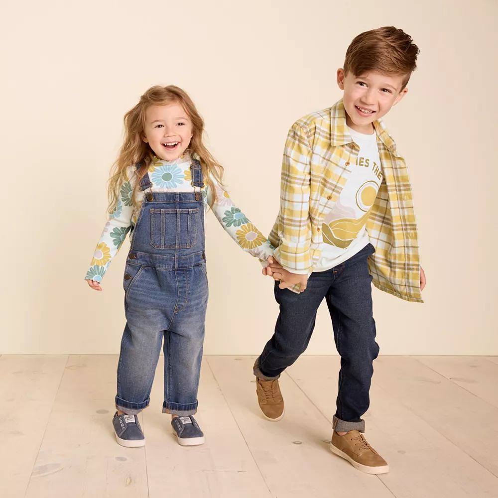 Baby & Toddler Girl Little Co. by Lauren Conrad Organic Lettuce-Edge Print Mockneck Top 7 Baby & Toddler Girl Little Co. by Lauren Conrad Organic Lettuce-Edge Print Mockneck Top - Image 5