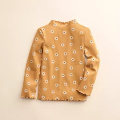 Baby & Toddler Girl Little Co. by Lauren Conrad Organic Lettuce-Edge Print Mockneck Top 9 Baby & Toddler Girl Little Co. by Lauren Conrad Organic Lettuce-Edge Print Mockneck Top -Cheap Baby Gear Shop 5622448 Caramel Flower Print