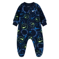 Baby Girl Nike Smiley Footed Sleep and Play -Cheap Baby Gear Shop 5657050 Navy