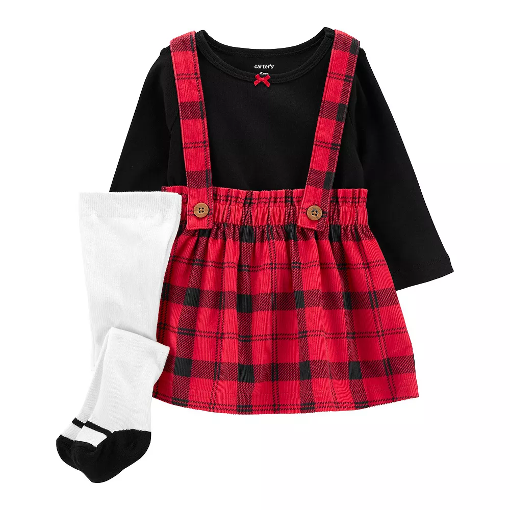 Baby Carter's 3-Piece Tee & Jumper Set 3 Baby Carter's 3-Piece Tee & Jumper Set