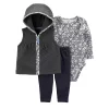 Baby Carter's 3-Piece Little Hooded Vest Set -Cheap Baby Gear Shop 5663467