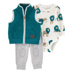 Baby Carter's 3-Piece Little Quilt Vest Set