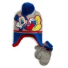 Disney's Mickey Mouse Toddler Boy Trapper Hat & Mittens Set