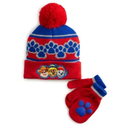 Toddler Boy PAW Patrol Beanie Hat & Mittens Set