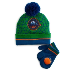 Toddler Boy Jurassic Park Beanie Hat & Mittens Set