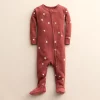 Baby Little Co. by Lauren Conrad Organic Footed Pajamas -Cheap Baby Gear Shop 5696148 Maroon Stars