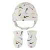Baby Nike Allover Swoosh Print Fleece Trapper Hat & Mittens Set -Cheap Baby Gear Shop 5756114 Multi