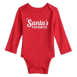 Baby Jumping Beans® Holiday Long-Sleeve Bodysuit -Cheap Baby Gear Shop 6037512 Santas Favorite